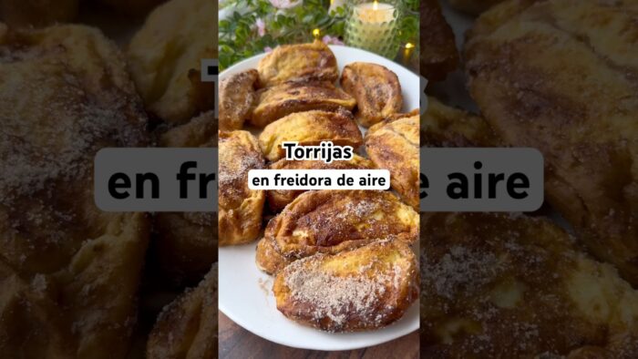 TORRIJAS de Semana Santa en #freidoradeaire #torrijas #SemanaSanta #airfryer #recetas