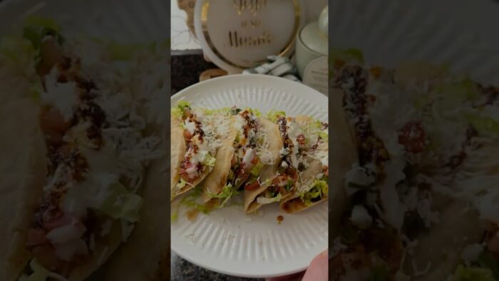 Tacos en la freidora de aire con carne molida #tacosdorados #carnemolida #recetasairfryer #tacos