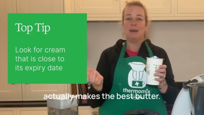 Turning Cream into Homemade Butter with Thermomix TM6