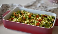 Ensalada rápida de brócoli y pimiento