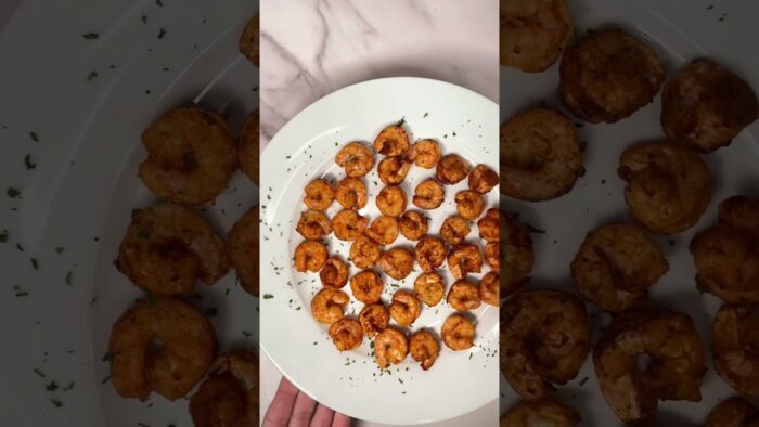 “¡Camarones crujientes en la freidora de aire!🍤Listos en minutos y llenos de sabor” #food #airfryer