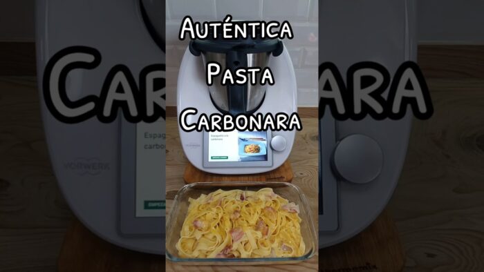 ¡La auténtica Carbonara en Thermomix! 🧀🥓 Receta fácil y cremosa #Carbonara #RecetaFácil #Thermomix