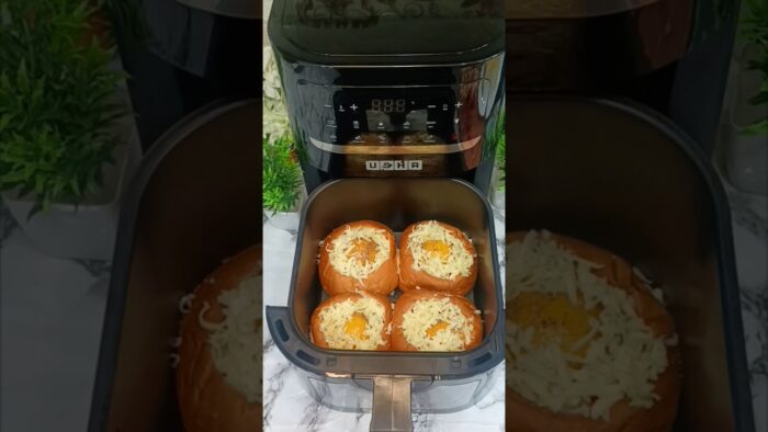 Air Fryer Egg & Cheese Bun – Easy Breakfast Recipe!