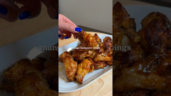 Air-Fryer Mango Habanero Wings
