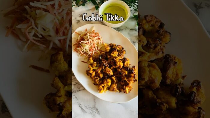 Air fried Cauliflower Tikka Recipe | Smoky & Spicy Tandoori Gobhi #shorts #IndiCANcook