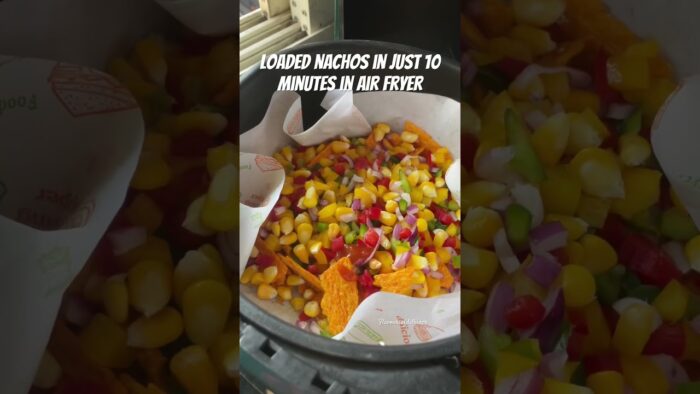 Air fryer is a blessing 😍 #ytshorts #recipe #nachos #nachosrecipe