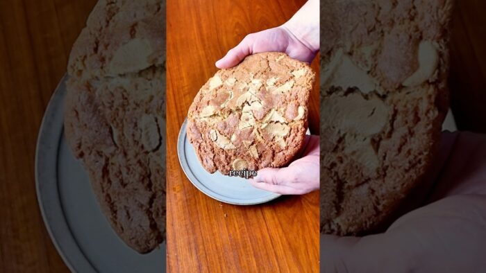 Air fryer peanut butter cookie! Recipe on my Instagram @peter_bakes #airfryerrecipe #easyrecipe