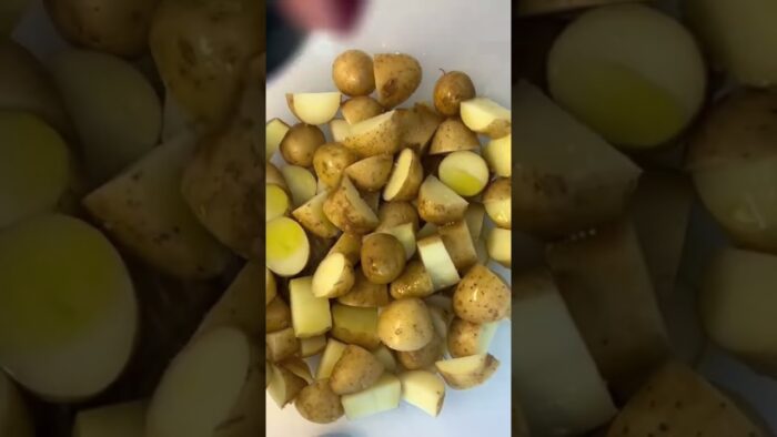 Air fyer Baby potatoes #follow #airfryerrecipes #potato #recipe #airfryer #food #yummy