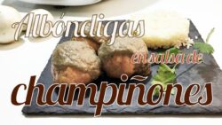 Albóndigas con salsa de champiñones | Recetas Thermomix