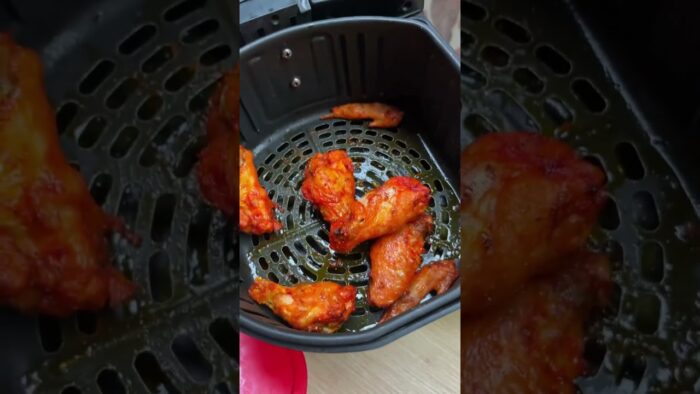 Alitas en freidora de aire. ¡Estas no son picantes!!. #recetas