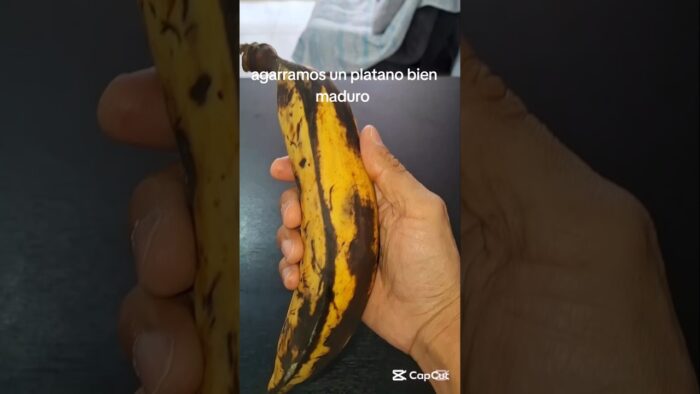 Así queda el plátano en freidora de aire #receta #cocina #comida #food #freidoradeaire #platanos