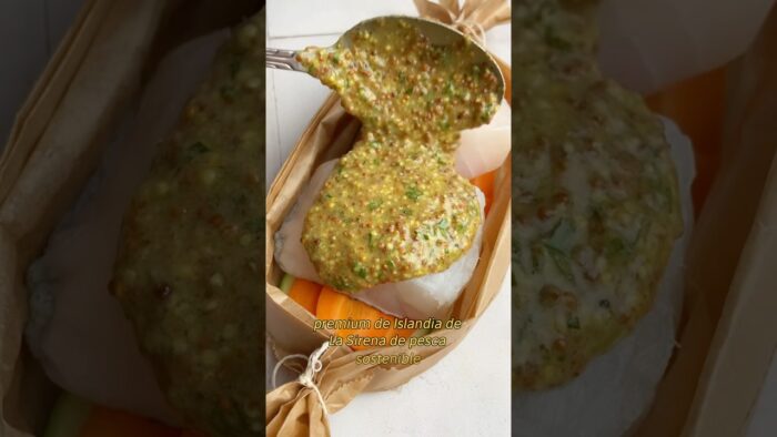 Bacalao en salsa de mostaza #bacalao #recetas #recetas #airfryer