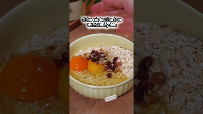 Bánh yến mạch #airfryer #shorts #trending #food #cooking #grill #monngon #nauan