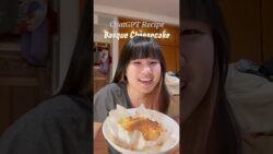 Basque Cheesecake 🧀 Using Air Fryer | ChatGPT Recipe 🤖 #food