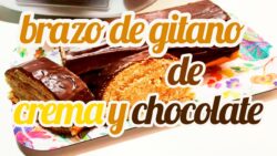 Brazo de gitano de Crema y Chocolate | Recetas Thermomix