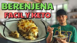 COMO HACER BERENJENA AL HORNO O AIRFRYER ¡RECETA DE BERENJENA RELLENA!