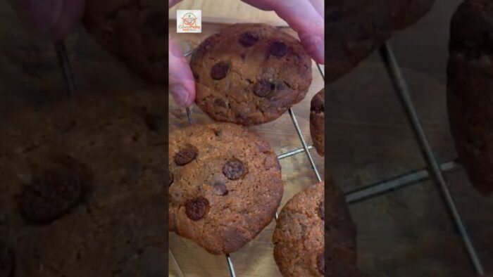 COOKIES 😍 con PEPITAS DE CHOCOLATE 😋en FREIDORA DE AIRE, receta sencilla #airfryer #recetasfaciles