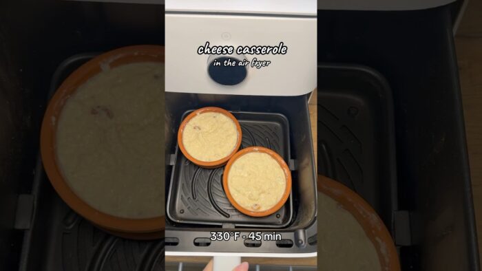 Cheese casserole in the air fryer 🥧🥰 #airfryer #food #cooking #recipe