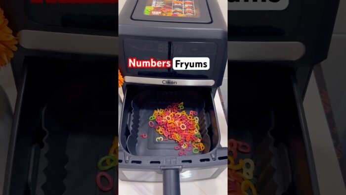 Color Burst Numbers Fryums! Air Fryer Recipe & Food Art Ideas #airfryer #fryums #viralairfryer