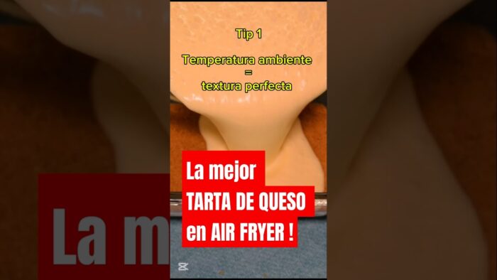 Cómo hacer la tarta de queso más cremosa en air fryer – Los mejores tips #postresairfryer #recetas