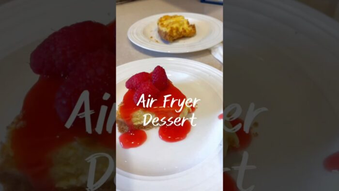 Cómo hacer tarta de queso en tu freidora de aire | receta para freidora de aire | receta de postr…