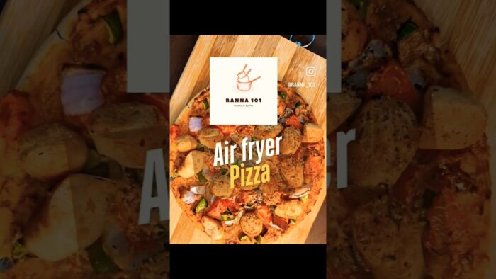 🔥 Crispy, Cheesy Air Fryer Pizza Recipe 🍕 #pizzadiet #meatypizza #crustlesspizza