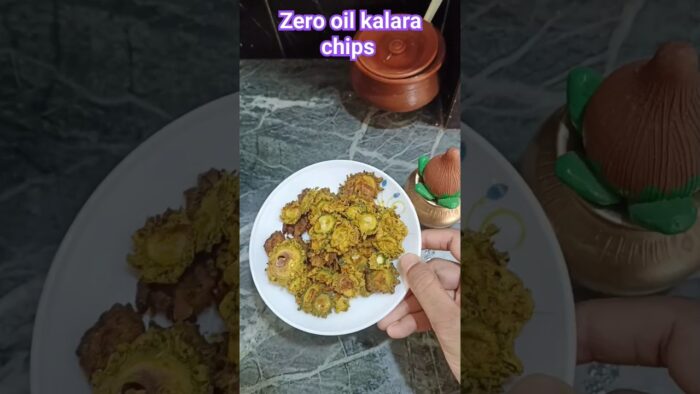 Crispy Kalara Chips in Air Fryer😱#shorts #food#recipe#odia#viralvideo