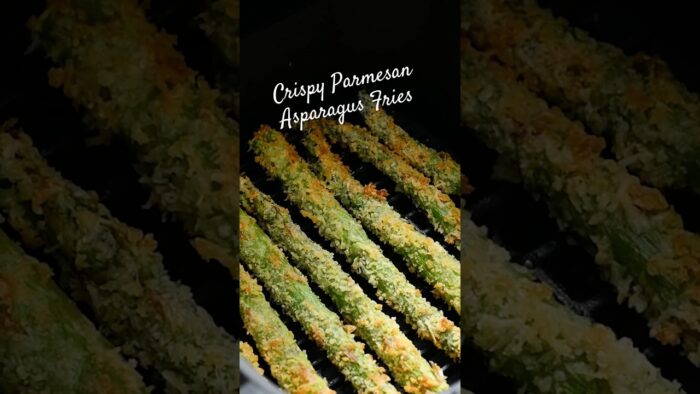 Crispy Parmesan Asparagus (Air Fryer or Oven)