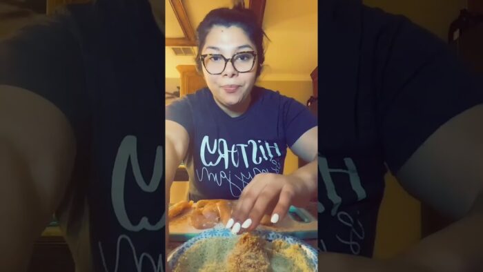 Crunchy air fryer chicken recipe #airfryer #pankochicken