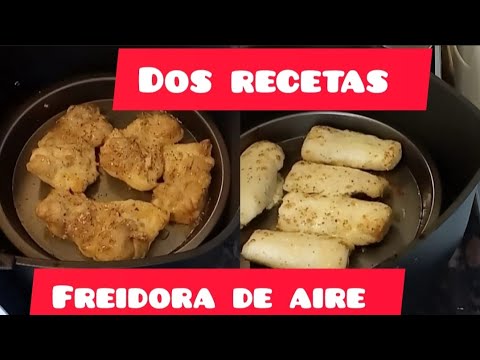 DOS RECETAS Freidora de aire Rápidas y sin manchar