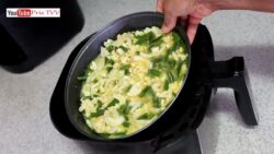 Desayuno saludable en freidora de aire, Receta saludable para bajar de peso, Desayuno matutino