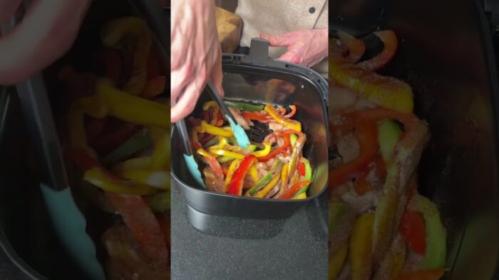 EASY Dinner Hack!! Air Fryer Fajitas Recipe