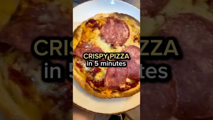 Easy Tortilla Pizza Recipe (Air Fryer in 5 Minutes) 🍕🔥