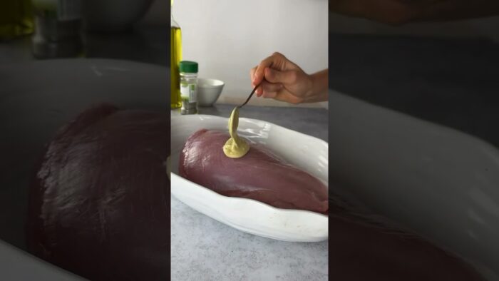 FIAMBRE DE PAVO A LA MOSTAZA EN FREIDORA DE AIRE #shorts