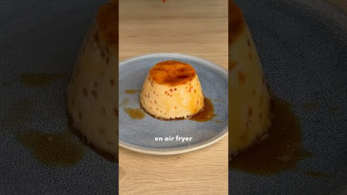 FLAN CASERO en AIR FRYER 🍮 #postresaludable