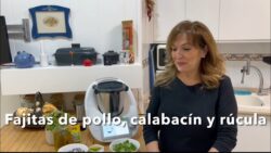 Fajitas de pollo, calabacín y rúcula con Thermomix/ receta realizada por @JustaMolinaThermomix