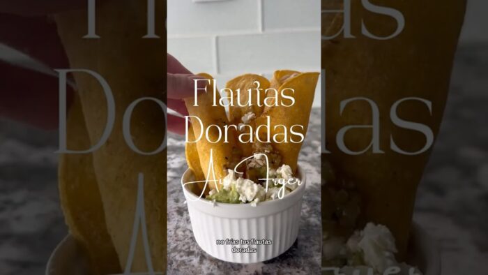 Flautas doradas en Air Fryer súper saludables