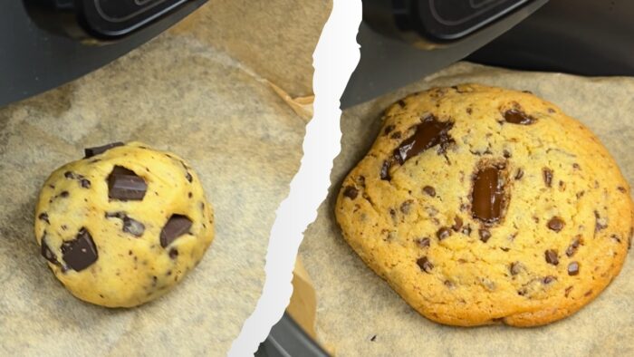 Galletas con chispas de chocolate en freidora de aire que no fallan