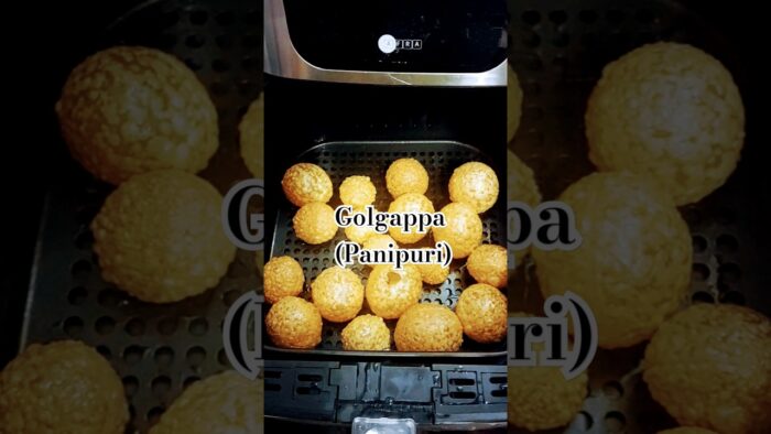 Golgappa/panipuri In Air fryer recipe 😋#airfryerrecipes