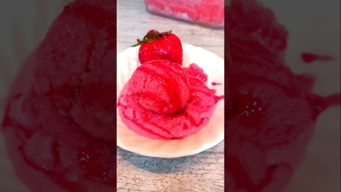 🍓🍓HELADO DE FRESA Y YOGUR🍓 ¡5 minutos! #thermomix