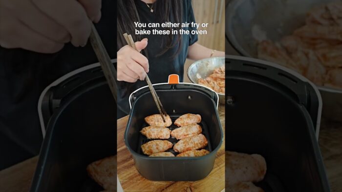 HONEY GARLIC CHICKEN WINGS – air fryer & oven friendly recipe 😍