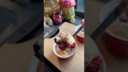 High Protein Air Fryer Dessert with ONLY 4 Ingredients#foryou #recipe #dessert #cooking #viralshorts