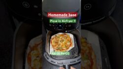 Homemade base Pizza in airfryer!!#airfryer #recipe #pizzainairfryer #hommadebase #homemadepizza