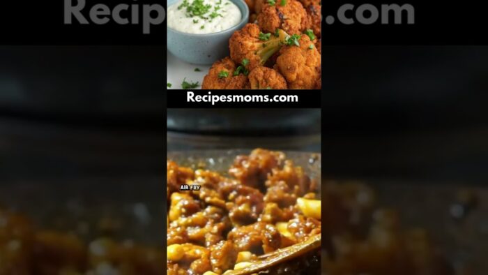 👇 How to Make Air Fryer Buffalo Cauliflower #AirFryerRecipes #BuffaloCauliflower #HealthySnacks #