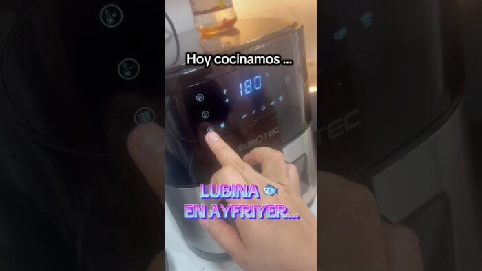 LUBINA 🐟 EN FREIDORA DE AIRE … #cocina #cocinafacil #airfryer #comidasaludable