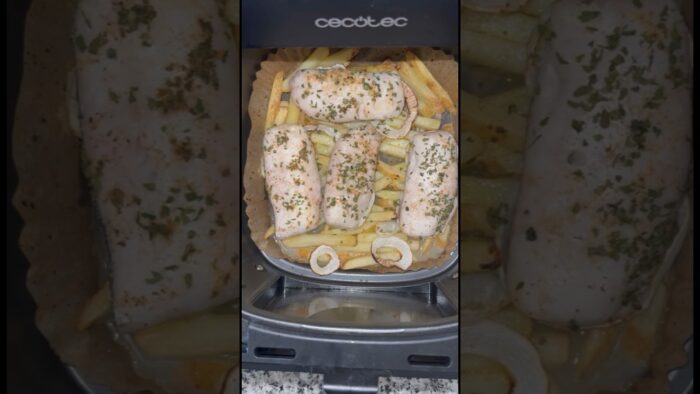 MERLUZA EN AIRFRYER!🔥 Receta completa en mi perfil #rico #recetas #airfryer #freidoradeaire