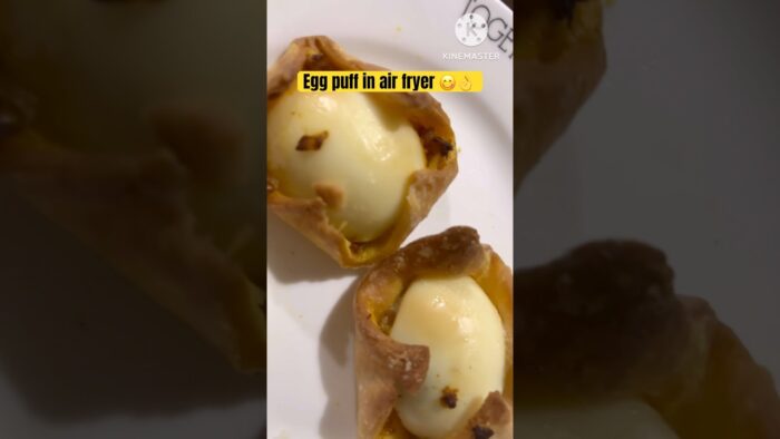 MUST TRY RECIPE-Egg puff in air fryer#minivlog #shorts #youtubeshorts #eggpuffs #airfryerrecipes