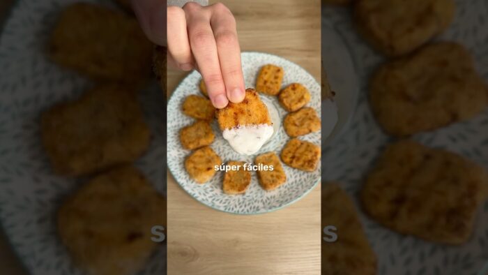 NUGGETS de POLLO en AIR FRYER 🤤 #recetascaseras