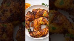 ORANGE PEPPER Chicken Legs. Recipe in the description. #chicken #recipes #shortsfood #chickenrecipe
