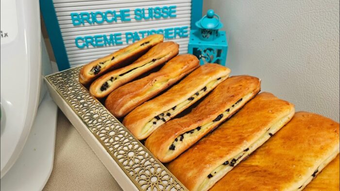 Pain suisse au thermomix #thermomix Brioche suisse à la crème pâtissière